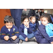 Festejos por el Día de la Bandera con los niños de Jardín